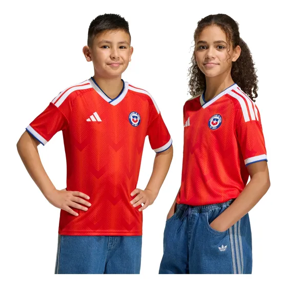 Camiseta adidas Chile 2026 Local Niños Kg8545