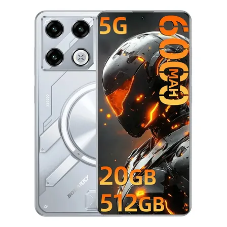 Smartphone Gamer Gt 20 Pro 5g, Dimensity 8300, 512 Gb Rom+20 Gb Ram, Dual Chip, Bateria Gigante De 6000mah, Gps, Android 15, Câmera 28 Mp + 64 Mp , Tela 6.78