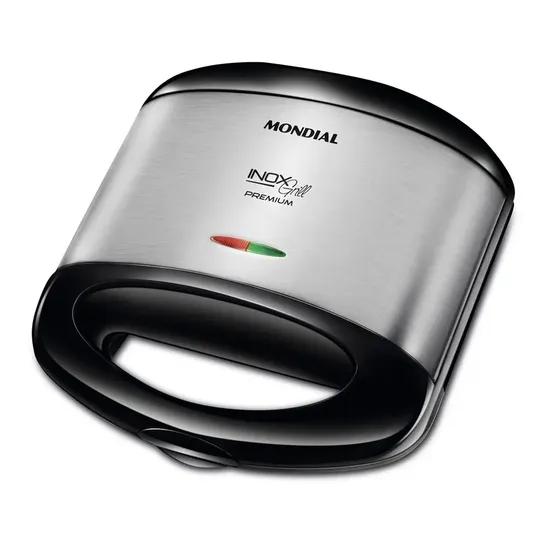 Sanduicheira S07 Inox Premium 800w Preta Mondial Cor Preto
