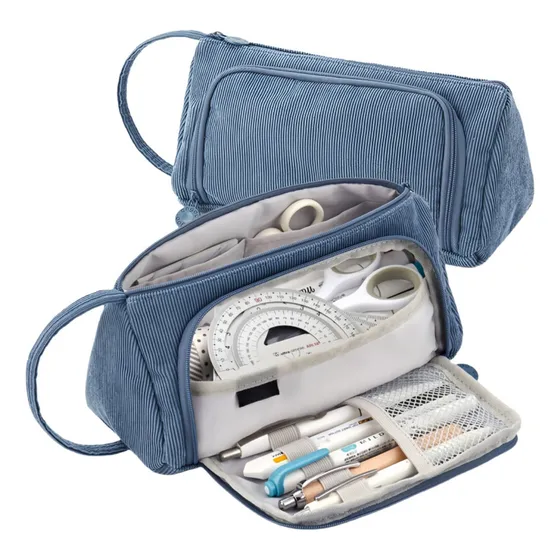 Estuche Portátil For Lápices De Papelería, Material Escolar