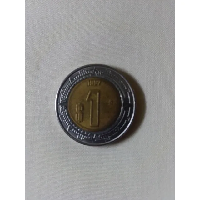 Moneda De 1 Peso Mexicano 1997 Antiguedad
