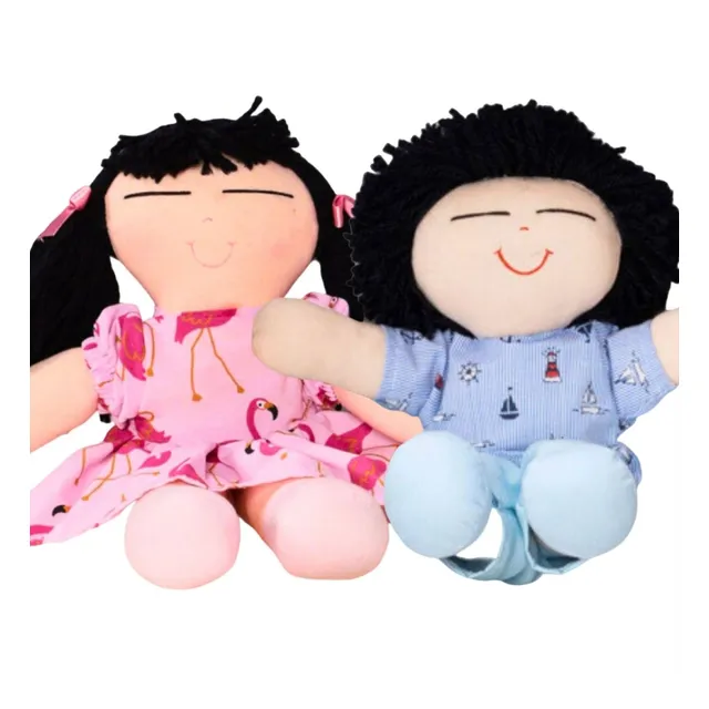 Kit 2 Boneca Feita À Mão Malha Premium Vários Modelos Casais