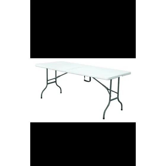 Mesa Plastica Plegable 180x70x3.5cm Blanca Al Mayor