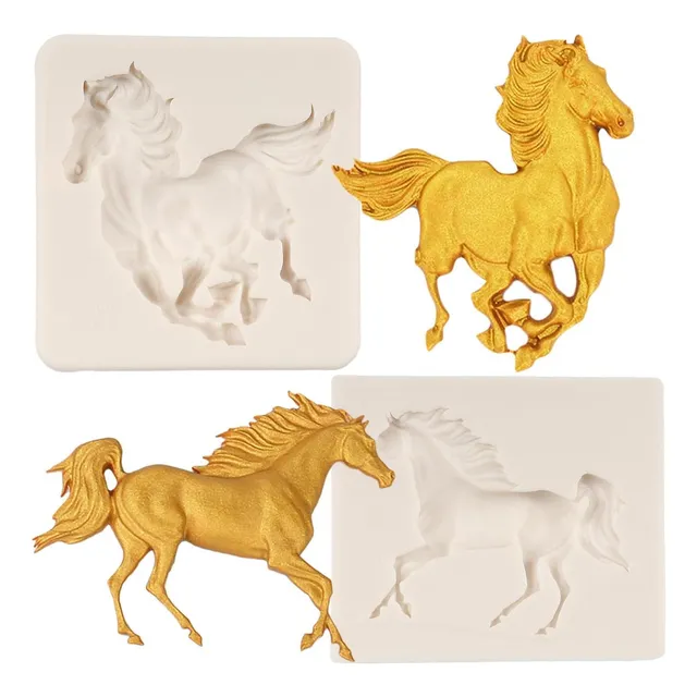 Molde De Silicona Fckemlds Para Fondant Con Forma De Caballo