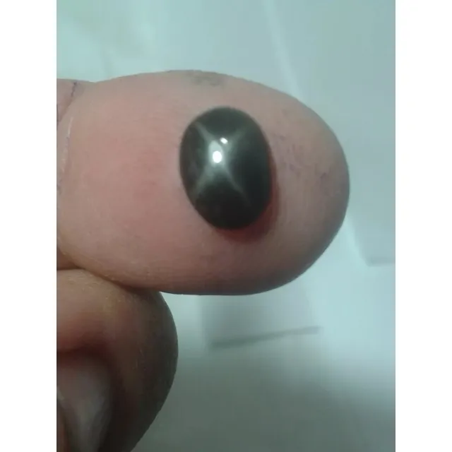 357 Se Zafiro Estrella Negro Original De La India Garantizad