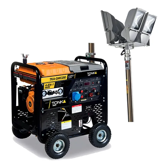 Generado Tonka 4en1 Soldadora Torre Luz Compresor Tka-gmc250