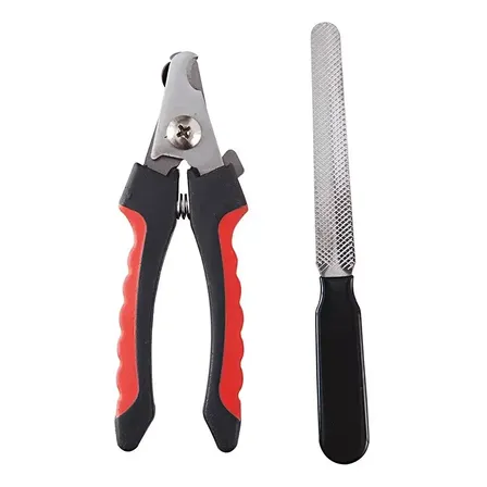 Alicate De Unha Cortador + Lixa Pet Cão Gato Cachorro