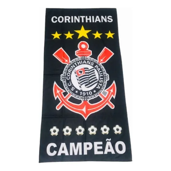 Toalha De Banho Praia Personalizada Corinthians Time  Povo