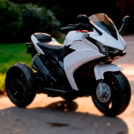 Motinho Elétrica Infantil 3 Rodas Branco