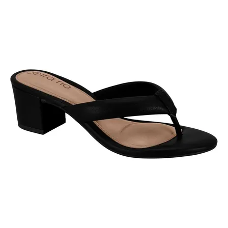 Sandália Feminina Salto Baixo Grosso Confortável Original