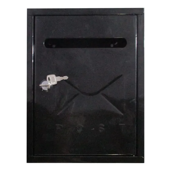 Buzon Buzonera Metalica Cartas 22x26cm Negro