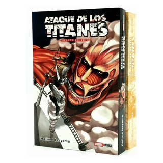 Manga Ataque De Los Titanes Deluxe #1 Español Panini 2 En 1 Manga Ataque De Los Titanes Deluxe #1 Español Panini 2 En 1