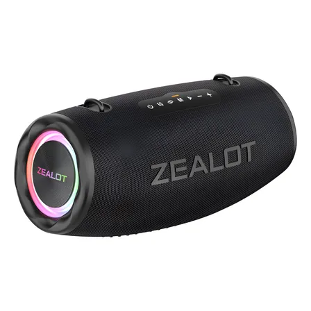Altavoz Bluetooth Portátil Zealot De 80 W, Bajo Estéreo, Res