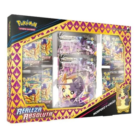 Box Realeza Absoluta Coleção Morpeko V-união Pokémon Copag