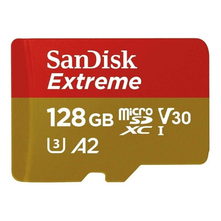 Cartão de memória SanDisk SDSQXA1-128G-GN6AA  Extreme com adaptador SD 128GB