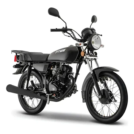 Motocicleta De Trabajo Italika Ft125 Negra Negro