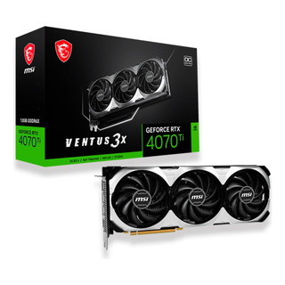 Placa Vídeo Msi Ventus 3x Oc Geforce Rtx 4070ti 12gb Gddr6x Placa Vídeo Msi Ventus 3x Oc Geforce Rtx 4070ti 12gb Gddr6x