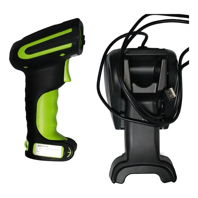 Escaner Codigo Barras Alacrity 2d Mj-2020r Uso Rudo Industri Verde Usb