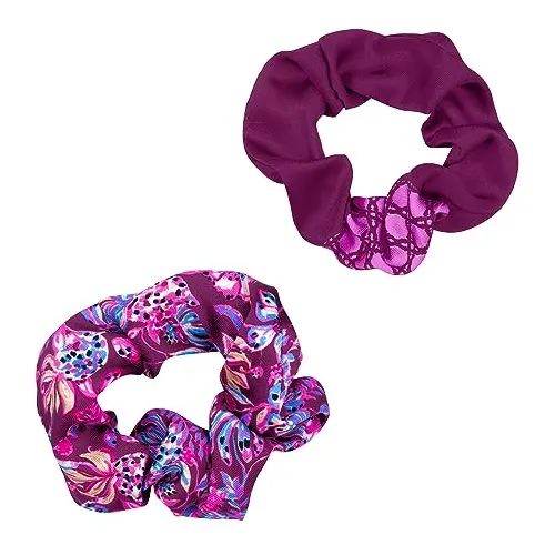 Lilly Pulitzer Pink Scrunchie Set, 2-pack Satin 5zb8c
