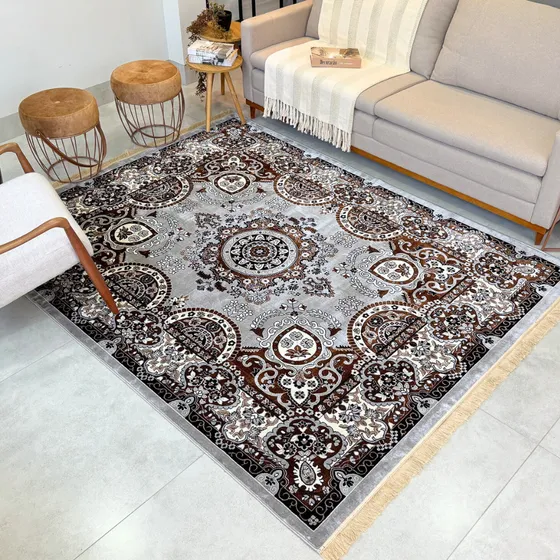 Tapete Tabriz Indiano 2,50x3,00cm Tipo Belga Persa