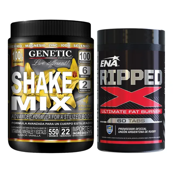 Quemador Ripped Batido Reemplaza Comidas Shake Mix Genetic