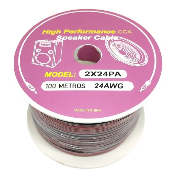 Rollo De Cable De Parlante 24awg 100mts