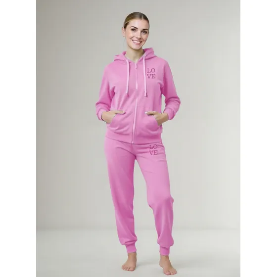 Conjunto Deportivo Cationic Ls2023nu - Estilo Y Comodidad Rosa Lisa G