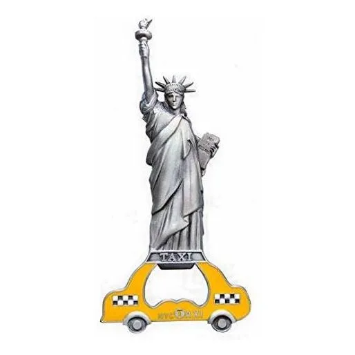 Taxi Nueva York Abridor Botella Metal Famosa 4,5 Ciudad