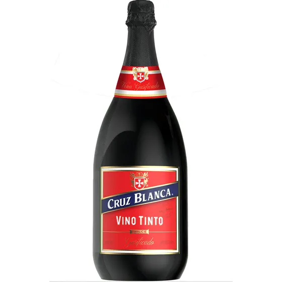 Vino Tinto Dulce Afrutado Cruz Blanca Lambrusco 1.75 Litros