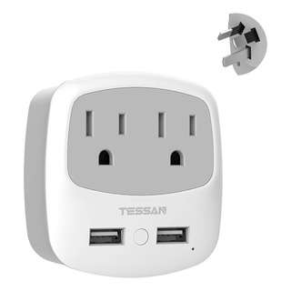Adaptador De Corriente Tessan Type I Con 2 Usb Au Nz Ar Cn Adaptador De Corriente Tessan Type I Con 2 Usb Au Nz Ar Cn