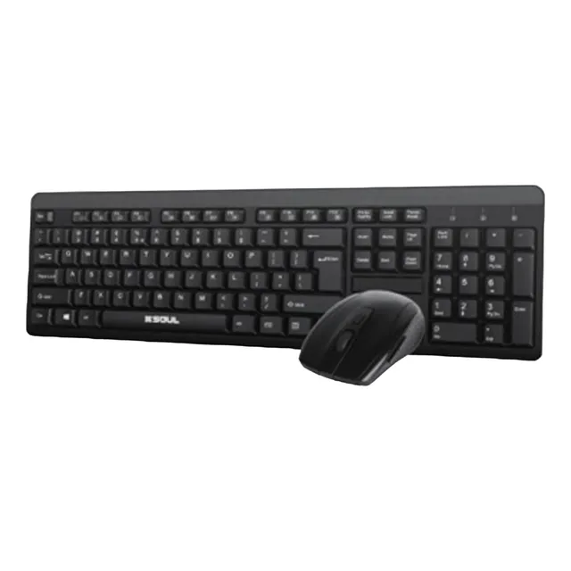 Kit Teclado Mouse Inalámbrico Qwerty Español Pc Notebook