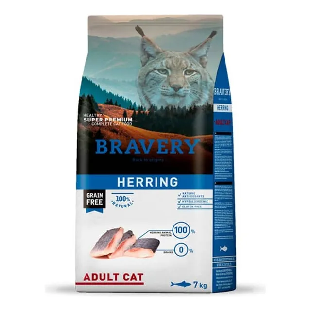Alimento Bravery Super Premium Herring Adult Cat 7kg