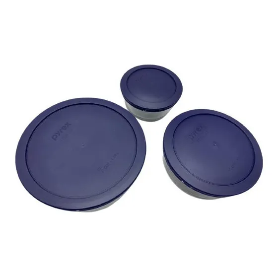 Juego 6pzs Redondo Vidrio Tapa Pyrex D. 3534 Xavi