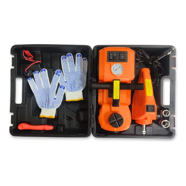 Gato Crique Llave Inflador Eléctrico 12v Auto Camioneta 5tn