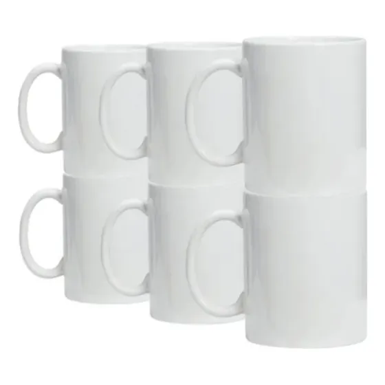 24 Pz Taza Blanca 11oz Sublimar Sublimacion Aaa Color Make