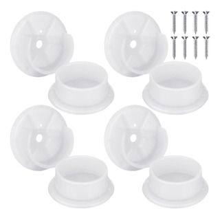Pack 8 Soporte Cortinero Adherible Tornillo Oculto Moderno Pack 8 Soporte Cortinero Adherible Tornillo Oculto Moderno