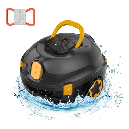 Inse Aspirador De Pó Robô Sem Fio Para Piscina Automático Preto 127/220v