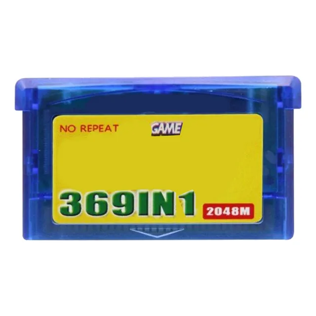 Cartucho De Juego 369 En 1 Para Videojuegos Game Boy Advance