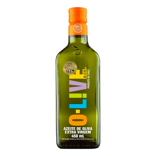 Azeite O-live Extra Virgem 450ml Acidez Máxima 0.4% Azeite O-live Extra Virgem 450ml Acidez Máxima 0.4%