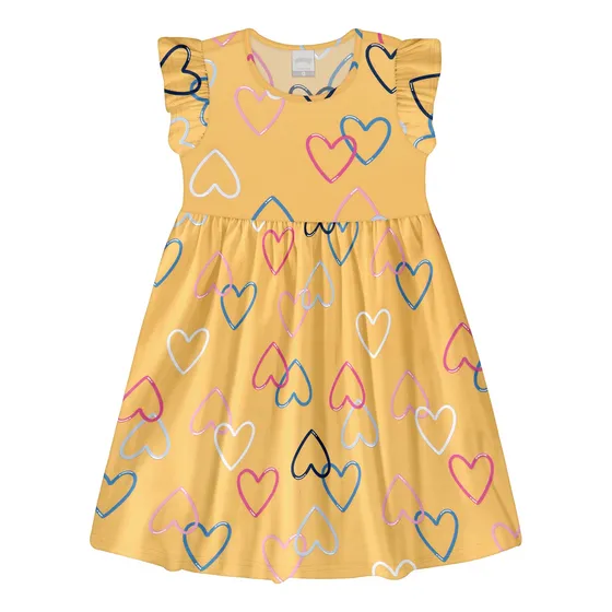 Vestido Alakazoo Casual Estampado De Niña Mvd Sport