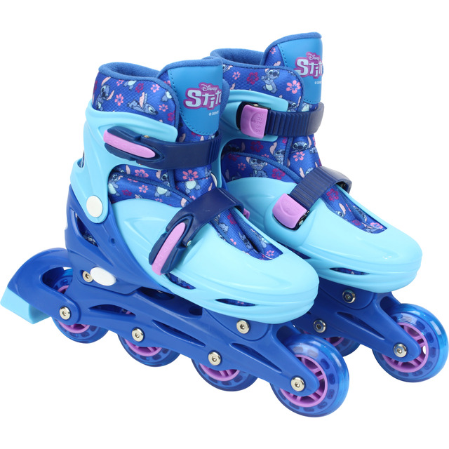 Patins Stitch Infantil 4 Rodas Roller 32 Ao 35 Kit Proteção Patins Stitch Infantil 4 Rodas Roller 32 Ao 35 Kit Proteção
