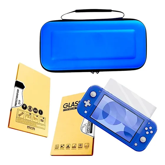 Kit Nintendo Switch Case Reforçada Película Modelo Lite