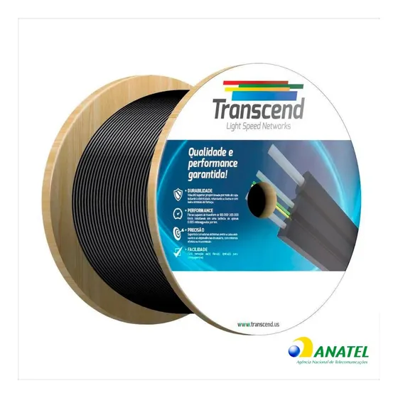 Cabo Óptico Fibra Drop 1fo Mono - 1km Transcend Novo