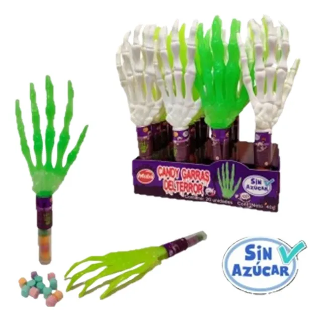 Pack X20 Garras Del Terror Con Dulces Halloween/cumpleaños