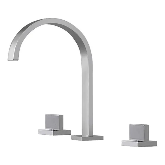 Grifo Mezclador Lavabo Cromado Baño Generalizado Tr Orificio