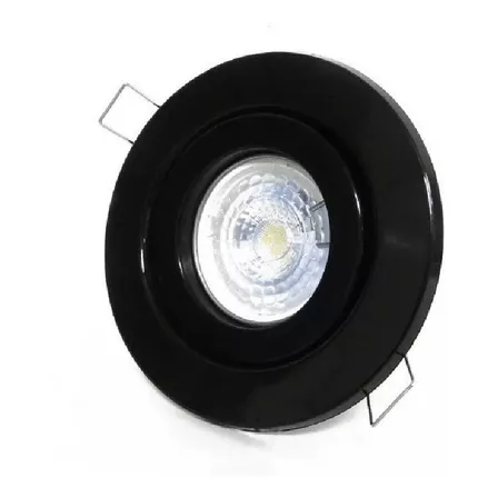 Spot Movil Pvc Negro C/ Dicro Led 7w Alic Luz Fria / Calida 