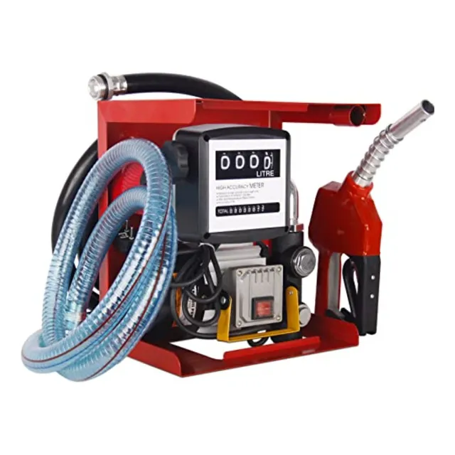 Bomba Para Extraer Gasoil 110v Con Medidor Y Surtidor 