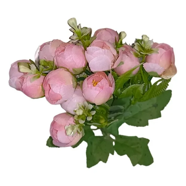 Ramo De Flor Tipo Boton Color Rosado