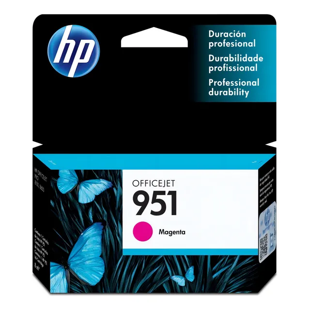 Cartucho De Tinta Hp #951 Magenta Cn051al
