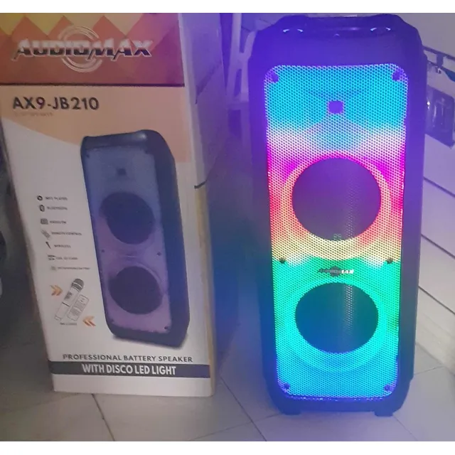 Bocinas Amplificada Audiomax 2x12 Profesional